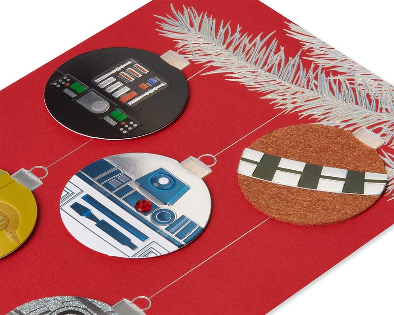 Papyrus Star Wars Christmas Cards Boxed with Envelopes, Merry Force Be with You, Ornaments (8-Count) - Image 4